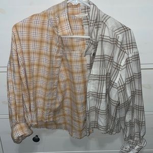 Cropped flannel from Aeropostale size medium !
